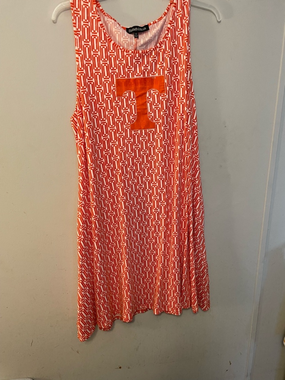 Elizabeth McKay Orange Geometric Maxi Dress
